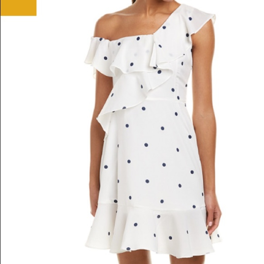 Lea & Viola One-Shoulder A-Line Dress